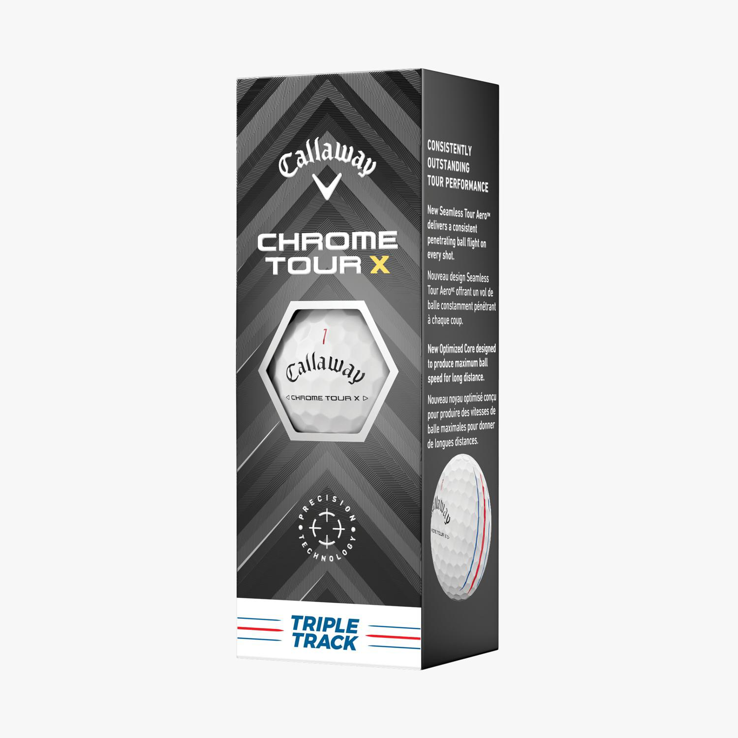 Callaway® 12 Pack Chrome Tour X Triple Track Golf Balls 3