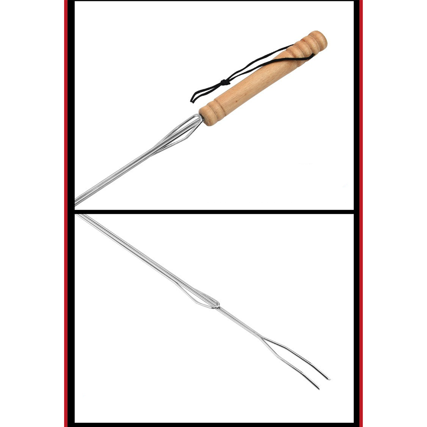Stainless Steel Telescopic Barbecue Fork 6