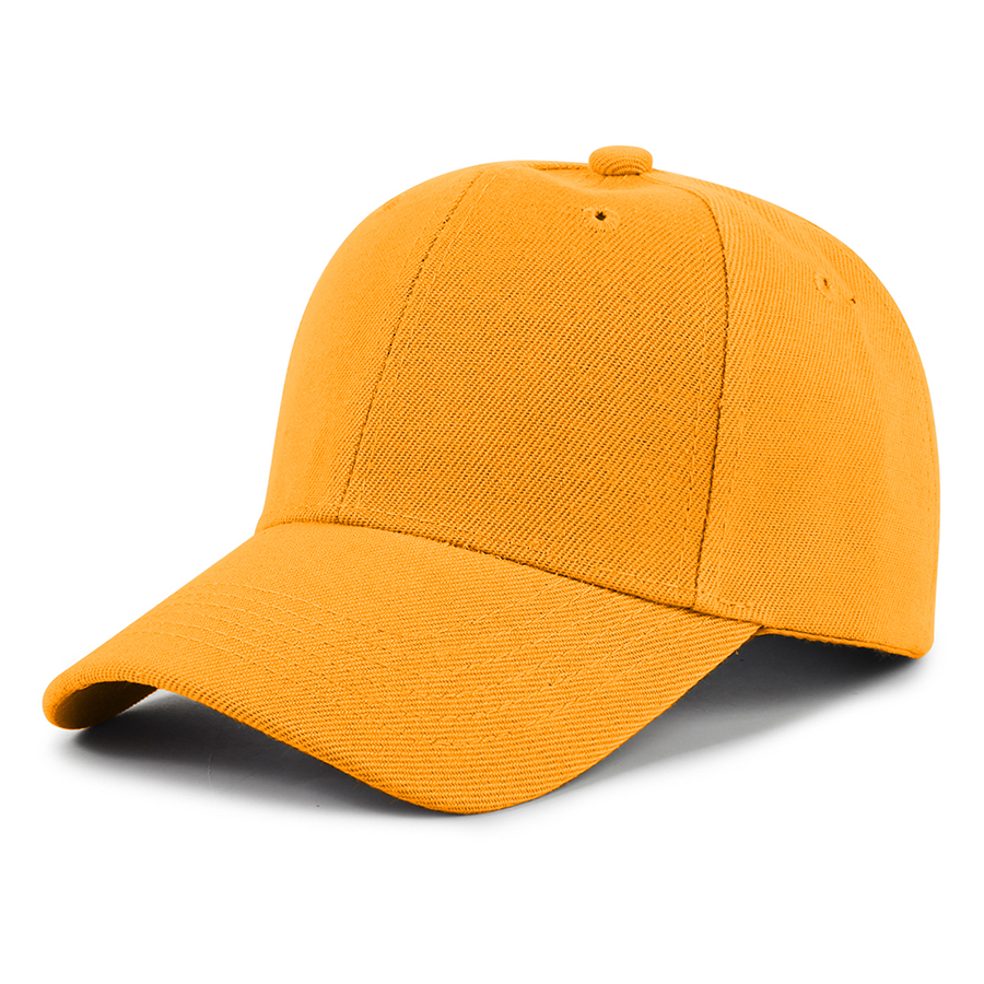 Kids' Stock Solid Color Polyester 6-Panel Cap 2