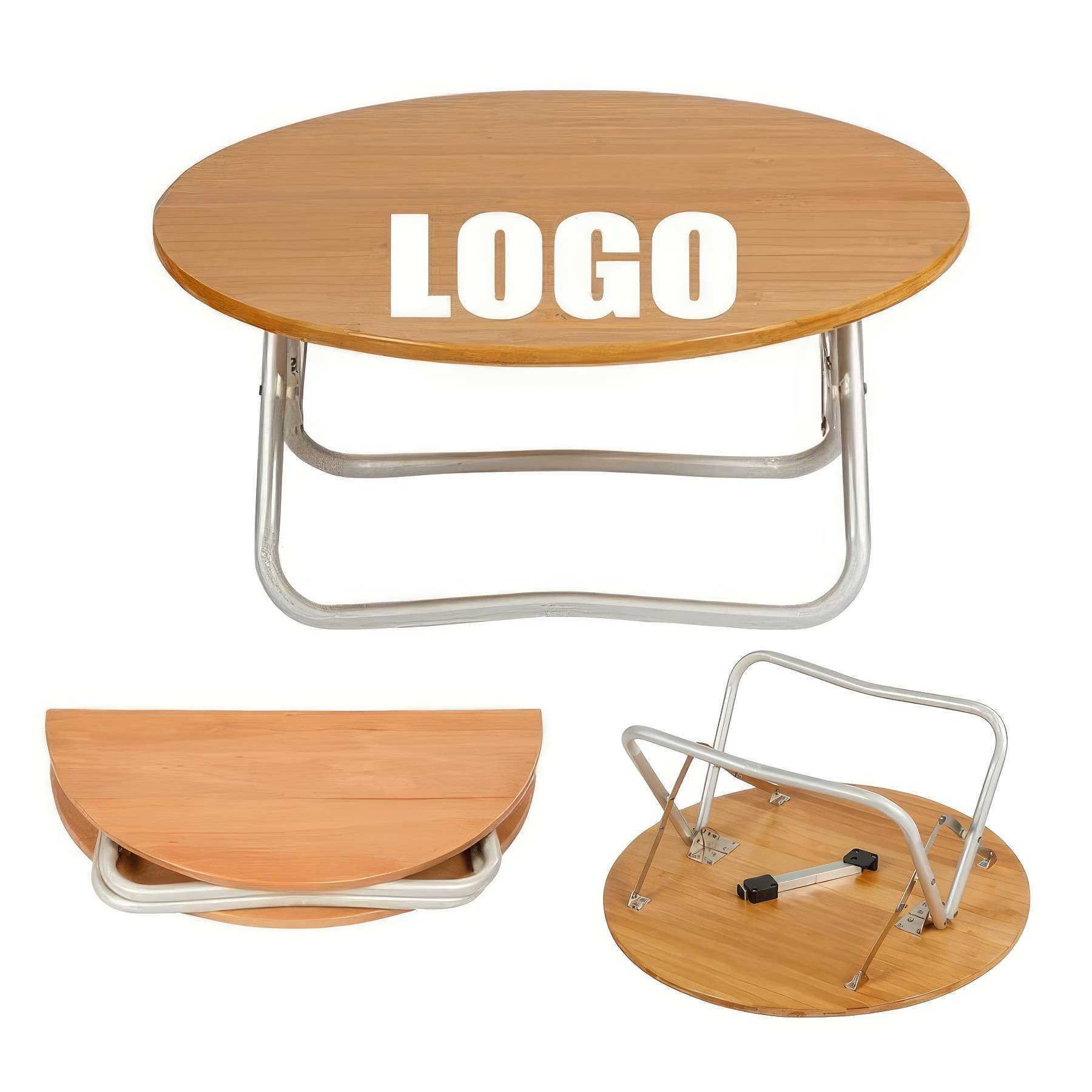 Foldable Bamboo Wood Outdoor Camping Beach Picnic Table 3
