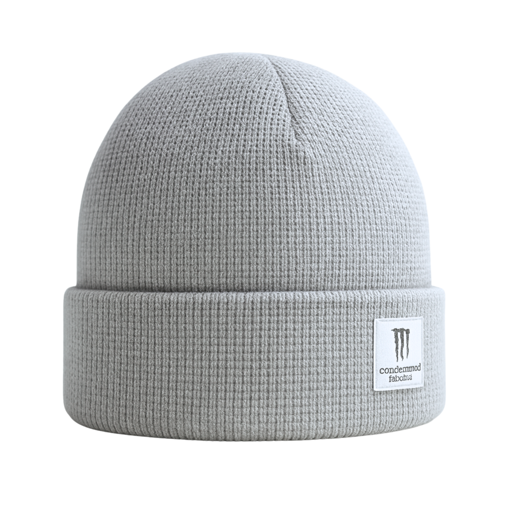 Knitted Waffle Beanie (Includes Woven Label) 1