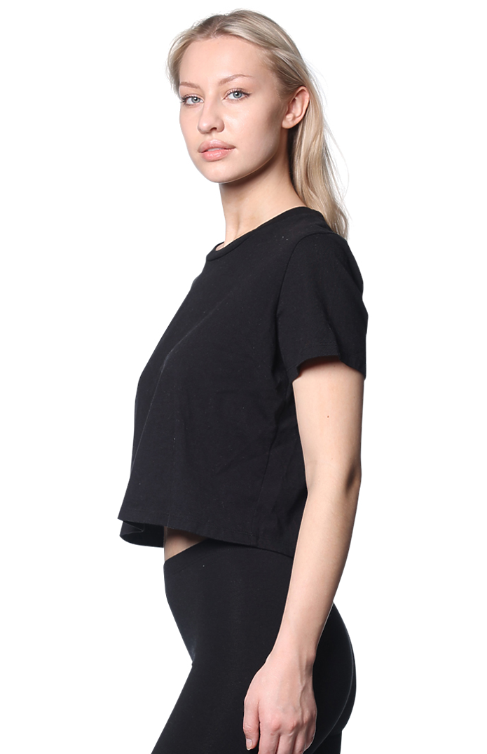 Womens Rib Crop Tee 3