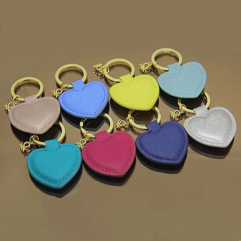 Heart Shape Leather Key Chain 4