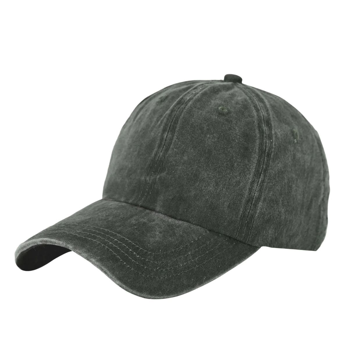 Adjustable Washed Cotton Cap with Curved Visor 16