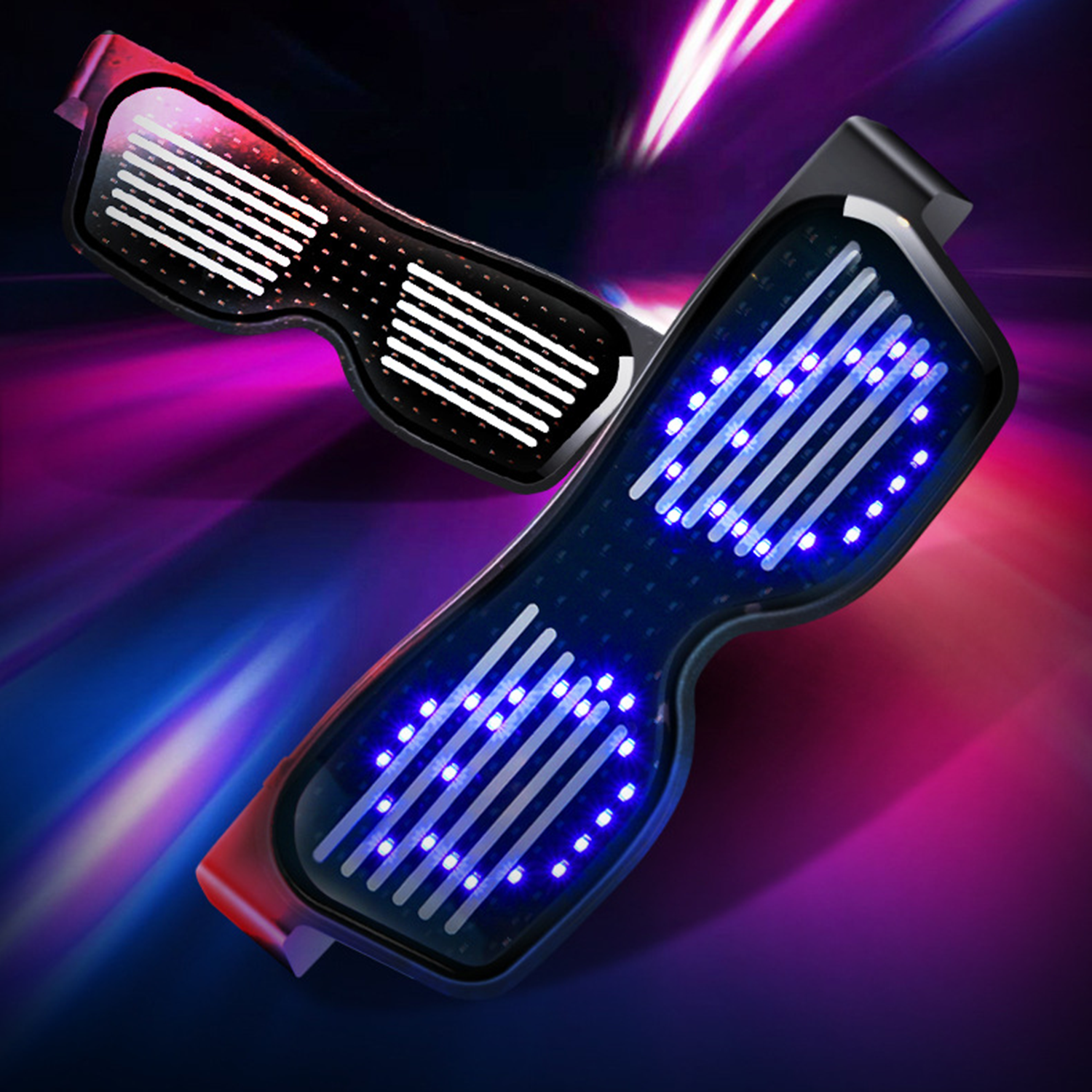 Customized Bluetooth Magic LED Glasses 10