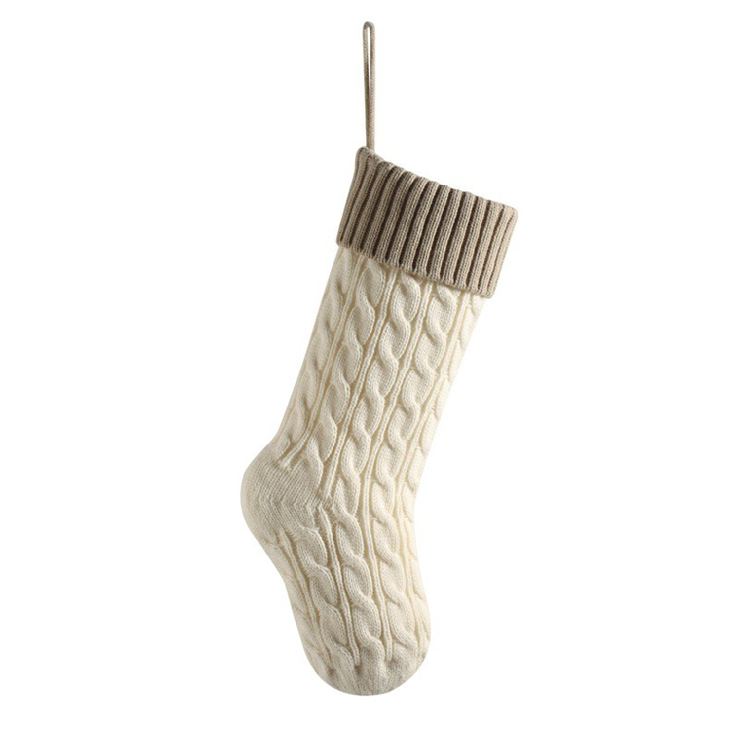 Large Knitted Hanging Christmas Stockings 7