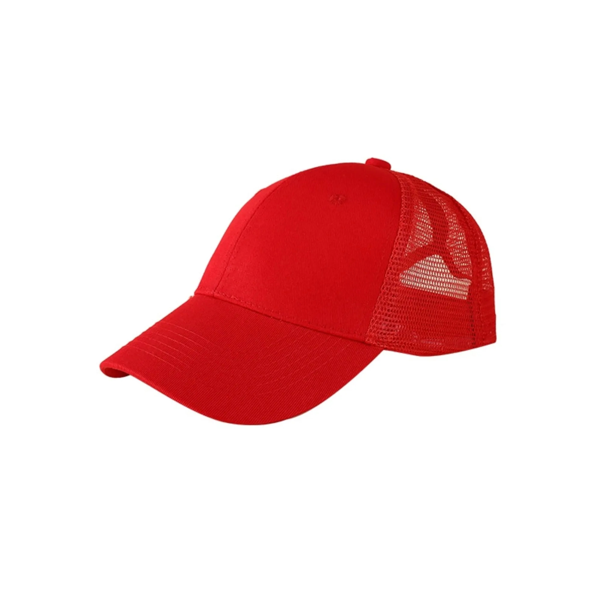 Cotton 6 panel structure semi-net truck cap 10