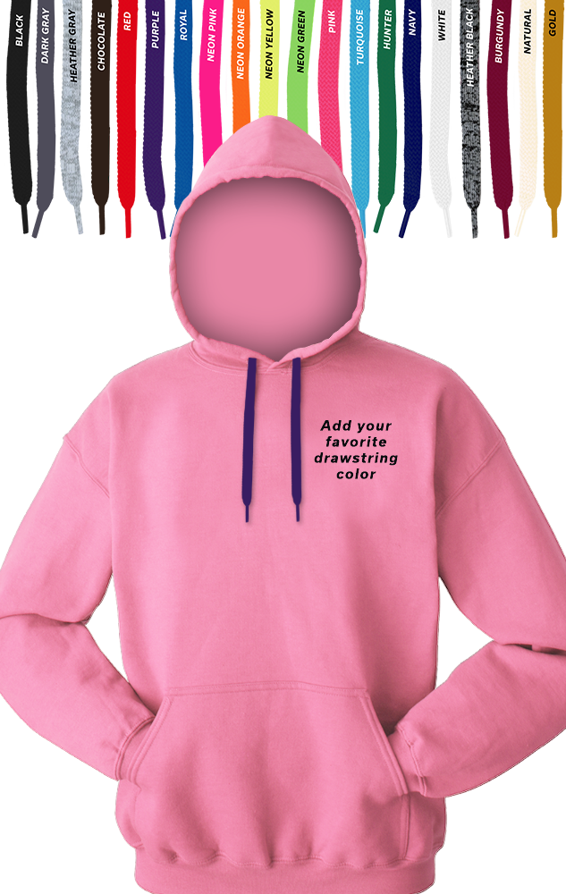 Custom Drawstring Pullover Hoodie, custom hoodie or sweatshirt with logo imprint 5