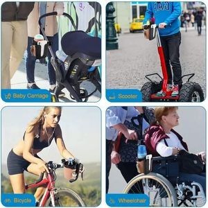 3-in-1 Bike Stroller Cup Holder With Phone Keys Storage 6