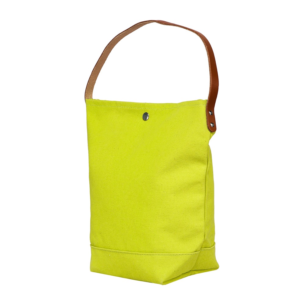 18 Oz. Super Heavy Canvas Bucket Tote w/Leather Handle 27