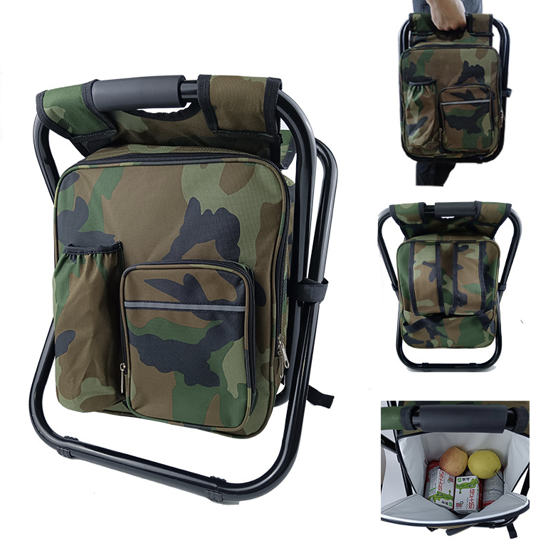 Lightweight Foldable Cooler Chair with 15L Removable Cooler Bag 10