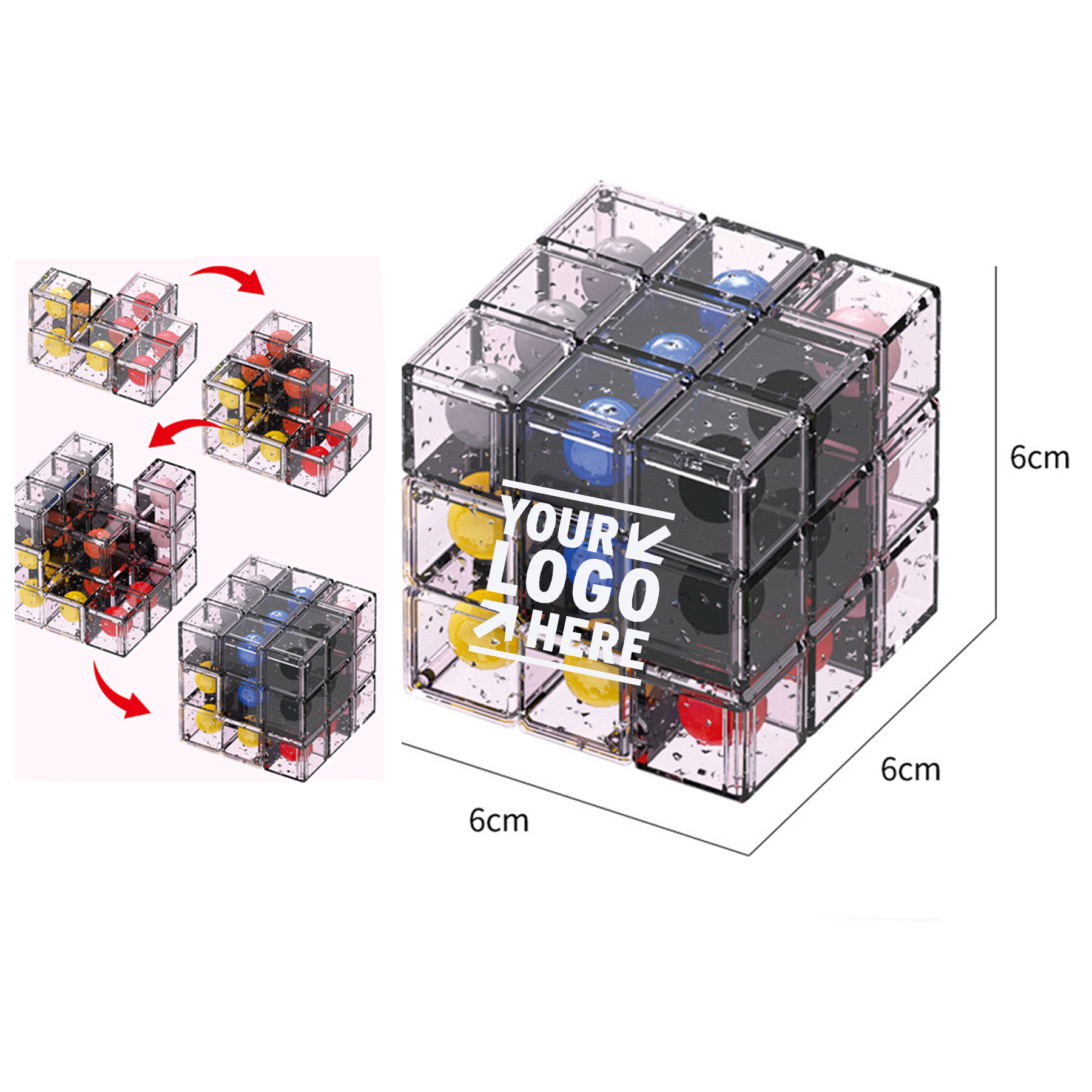 Fusion 3 x 3 Puzzle Maze Ball Skill Game 2