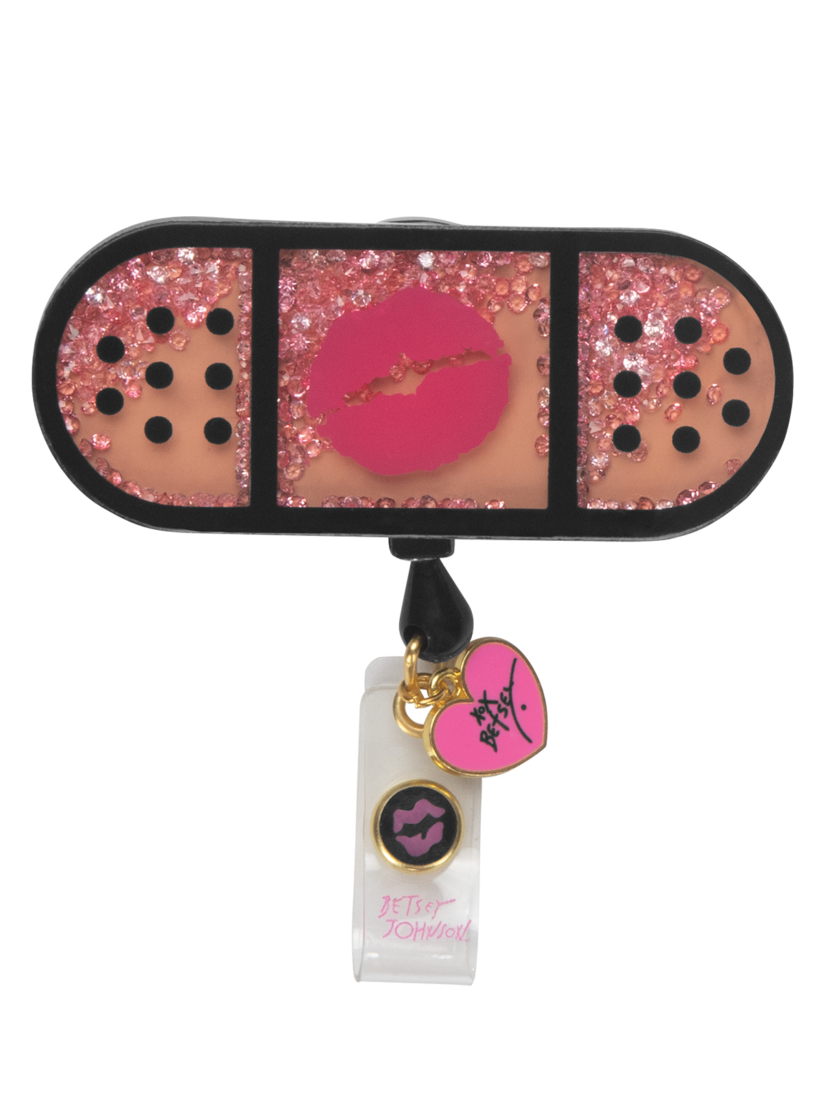 koi - Betsey Johnson - Retractable Cord With Snap Badge Holder Badge Reel 10