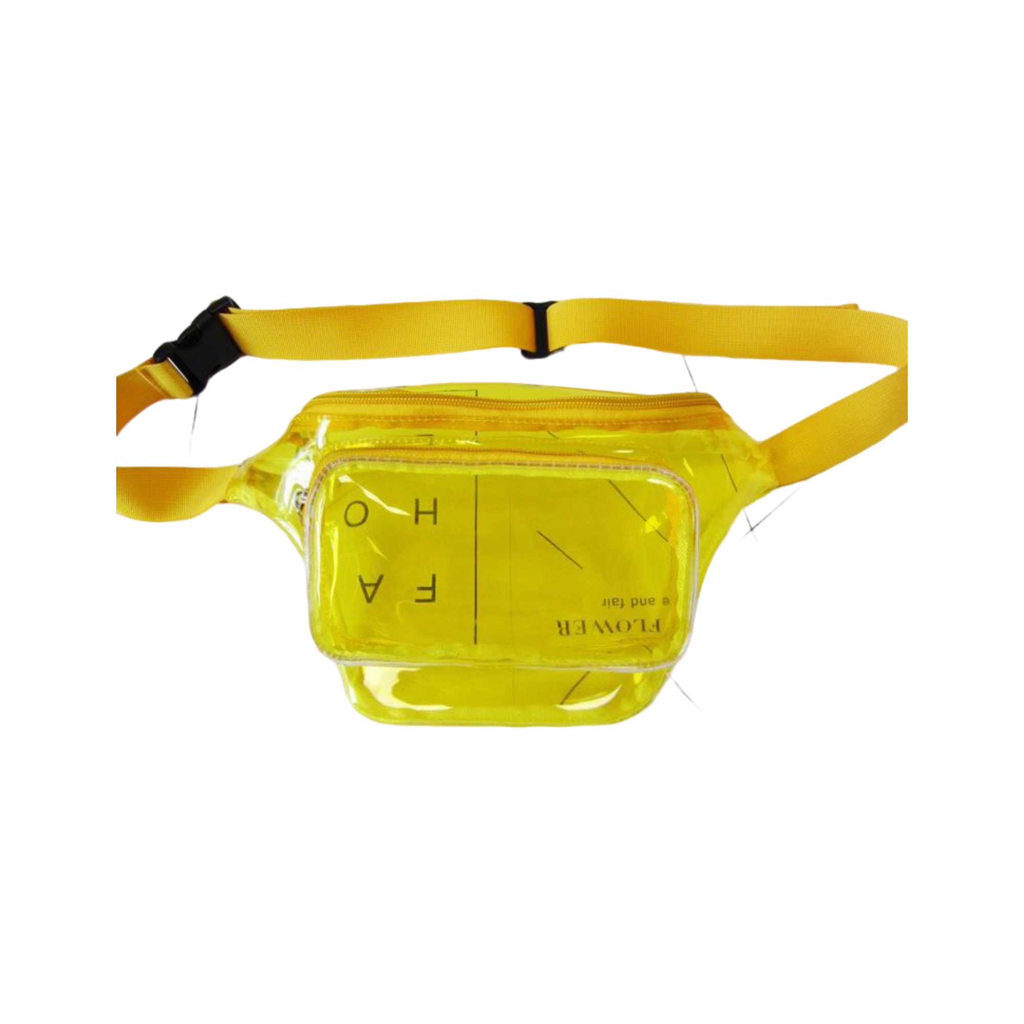Transparent Pvc Waist Bag With Dual Pocket Strap 8