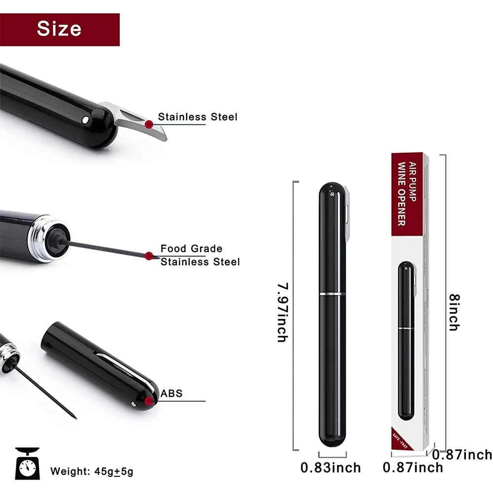 2-In-1 Multifunction Pen-Shaped Wine Opener 3