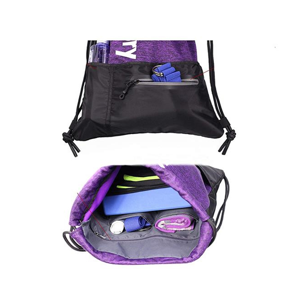 Drawstring Backpack Sackpack Gym Sack String Bag 2