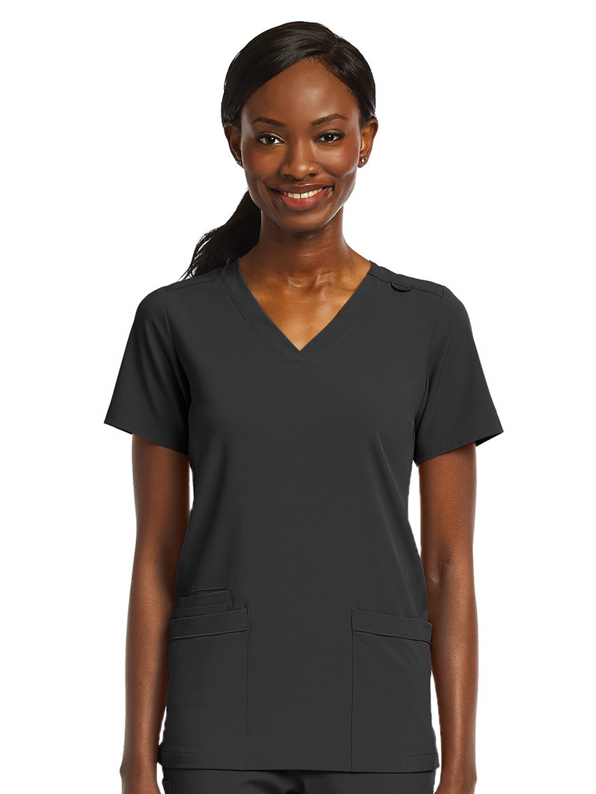 ScrubJoy Originals - Women's Fitted Two-Pocket V-Neck Top 44