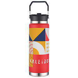 Senago 30 oz Vacuum Insulated Stainless Steel Bottle with Build-in Straw 3