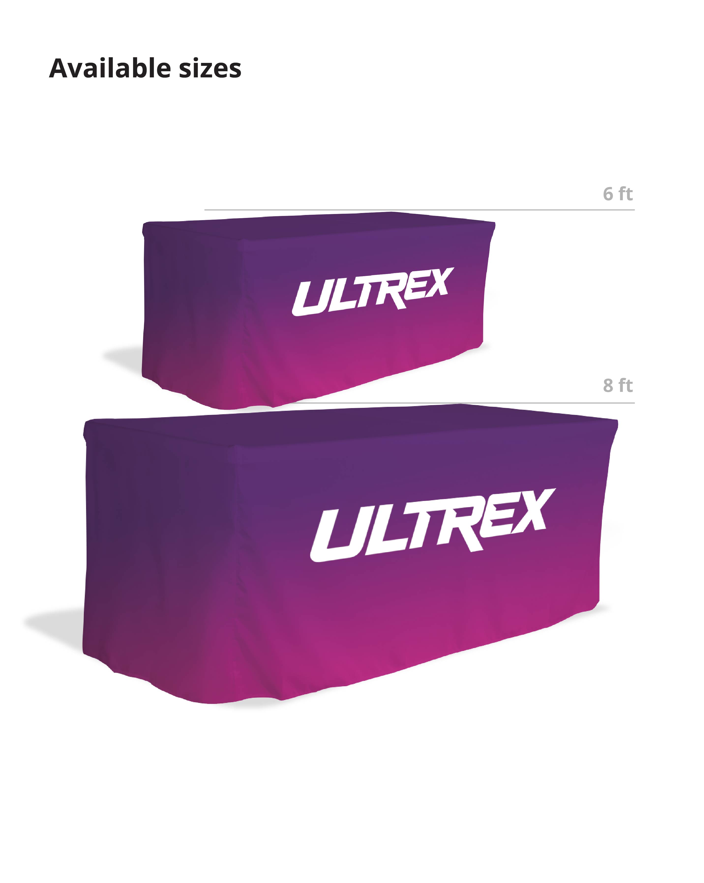 Table Cover Fitted - Open Back (6ft) 3