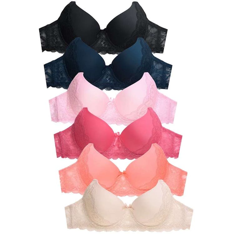Women's Lace Bras - 32-38 B Cup 6 Solid Colors 2