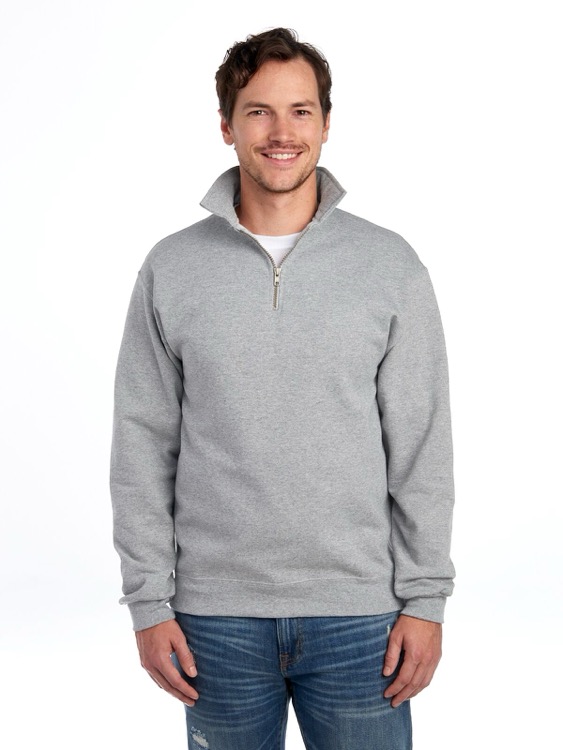 JERZEES Super Sweats® NuBlend® Unisex Quarter-Zip Cadet Collar Sweatshirt 10
