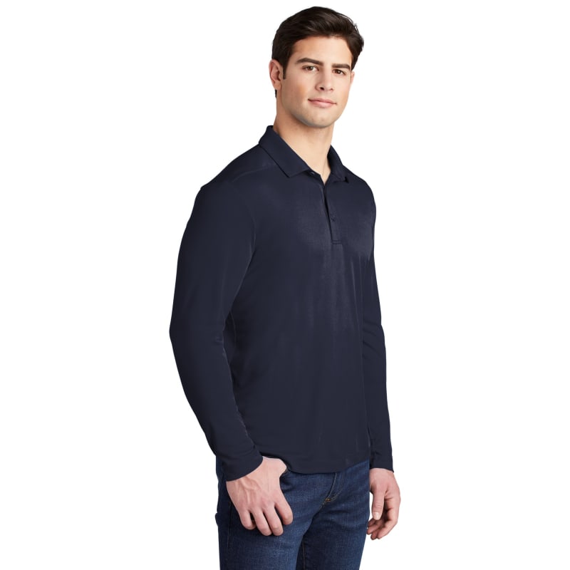 Sport-Tek Posi-UV Pro Long Sleeve Polo. 64