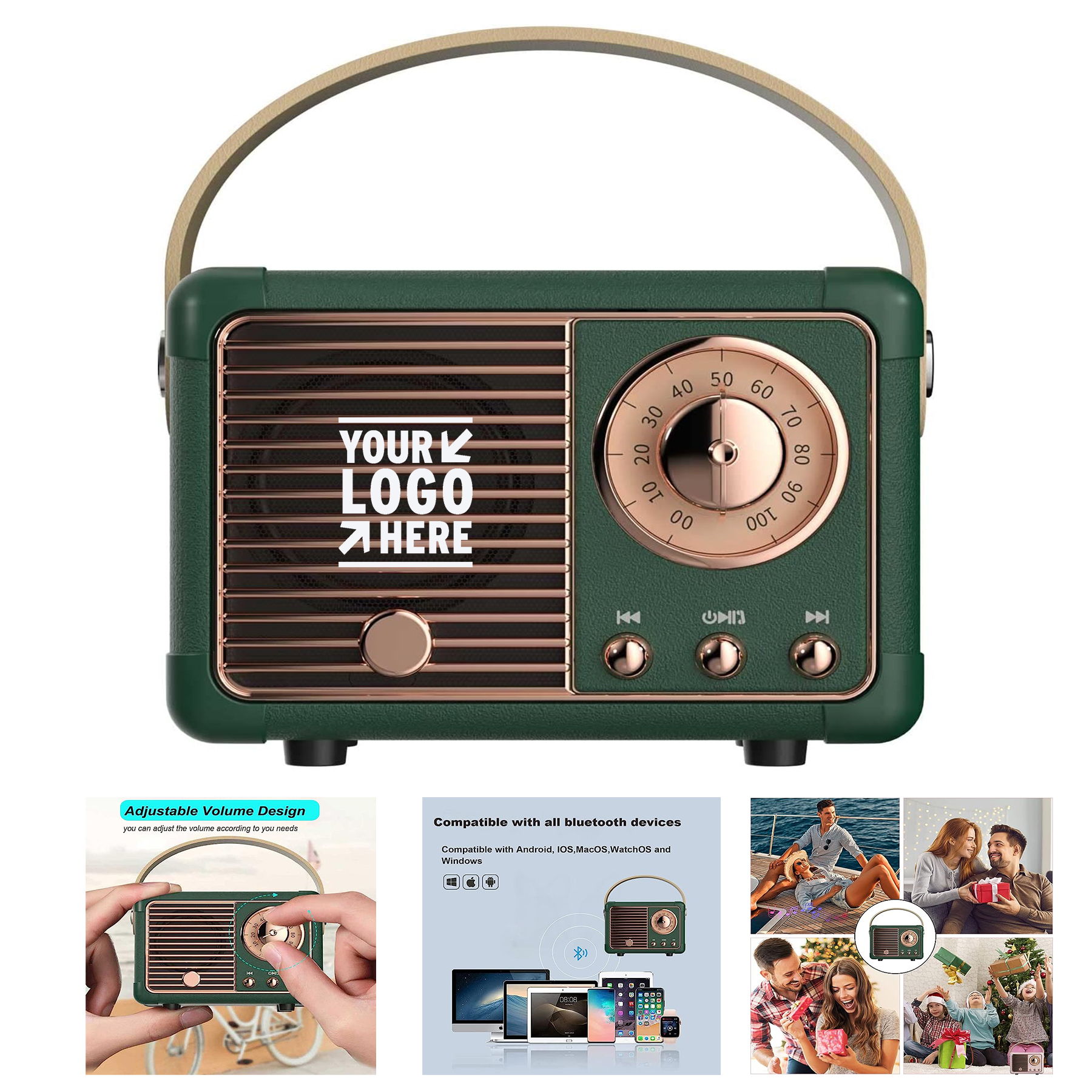 Cute Old Fashion Style Vintage Decor Mini Dustproof Portable Wireless Bluetooth Speaker