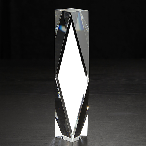 Small Chairmans 3D Crystal Award 3