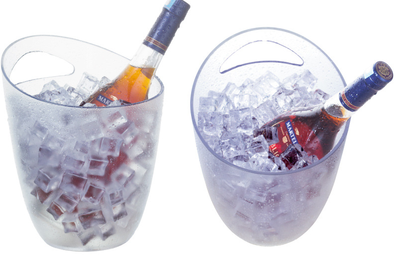 Clear Acrylic Beverage Ice Bucket with Handles 4