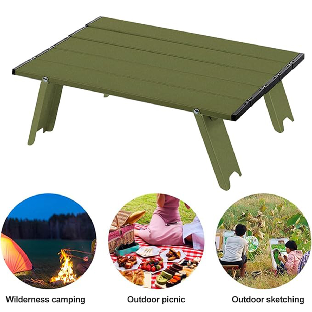 Portable Ultralight Aluminum Folding Beach Camping Table 5