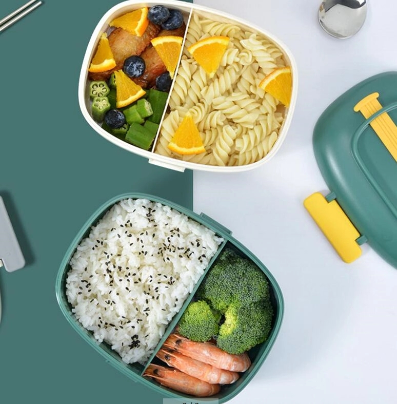 29oz Plastic Bento Box with Carrying Handles 3