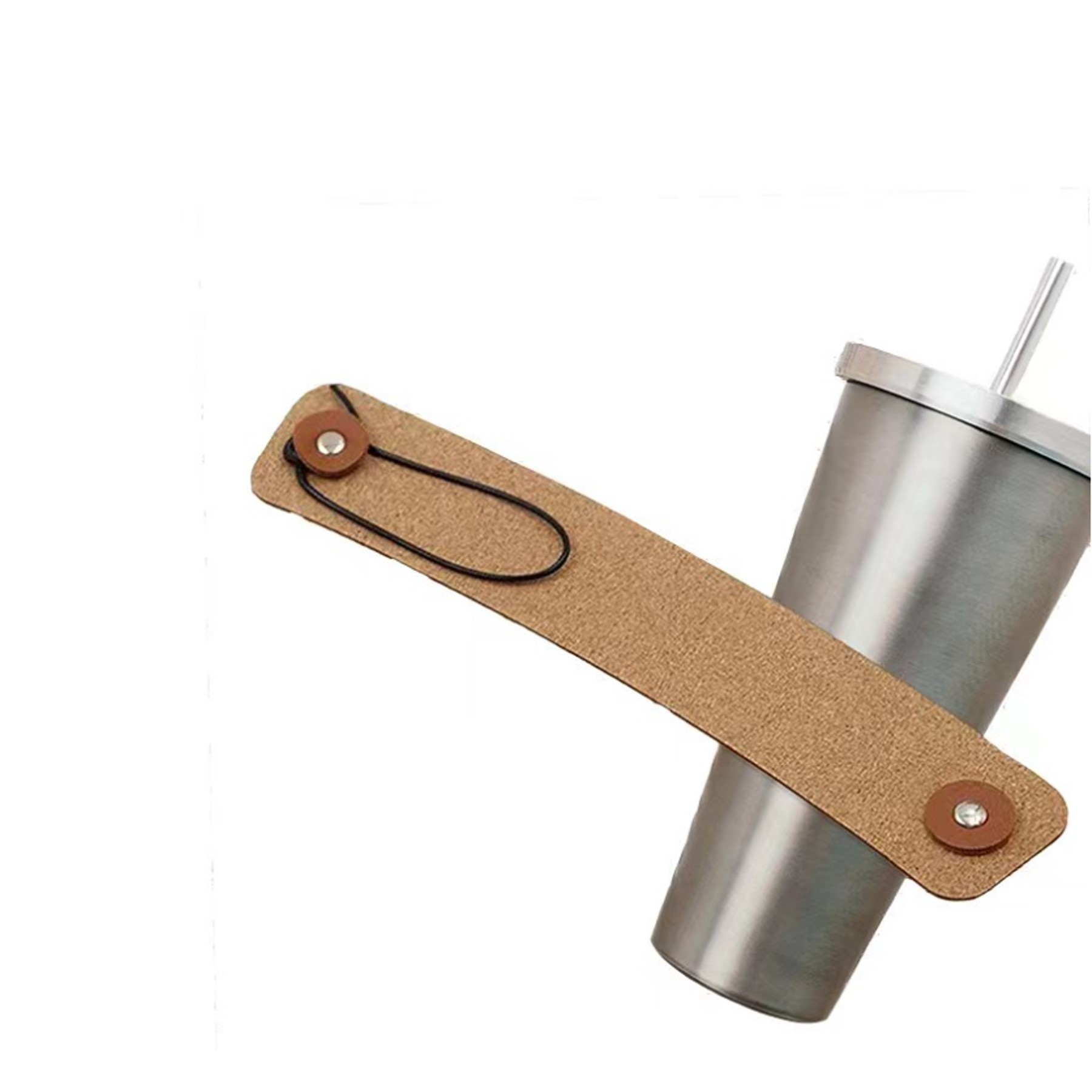 Retro Cork Cup Sleeve adjustable Holder/Bracelet 3