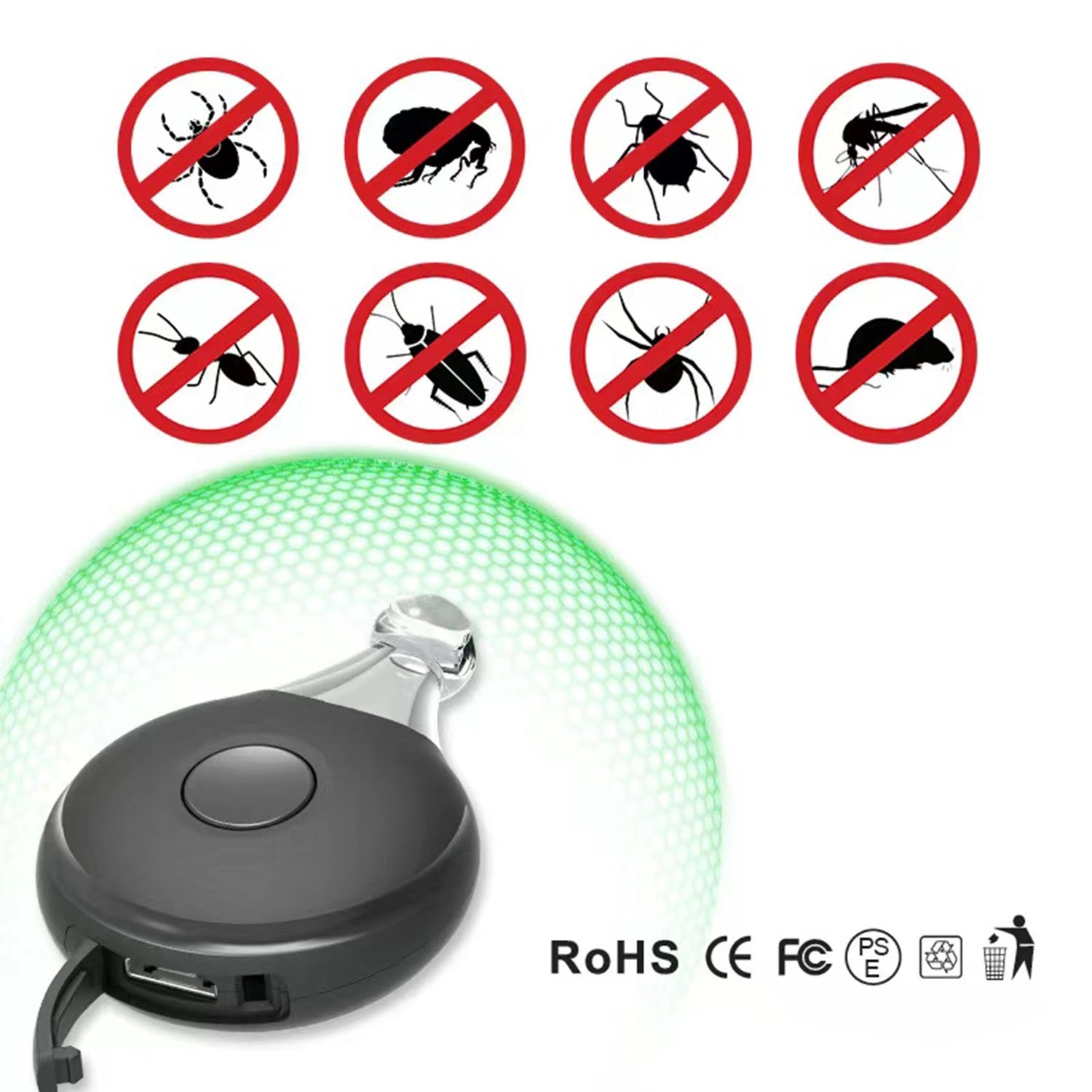Outdoor Portable Ultrasonic Mosquito Repeller 3
