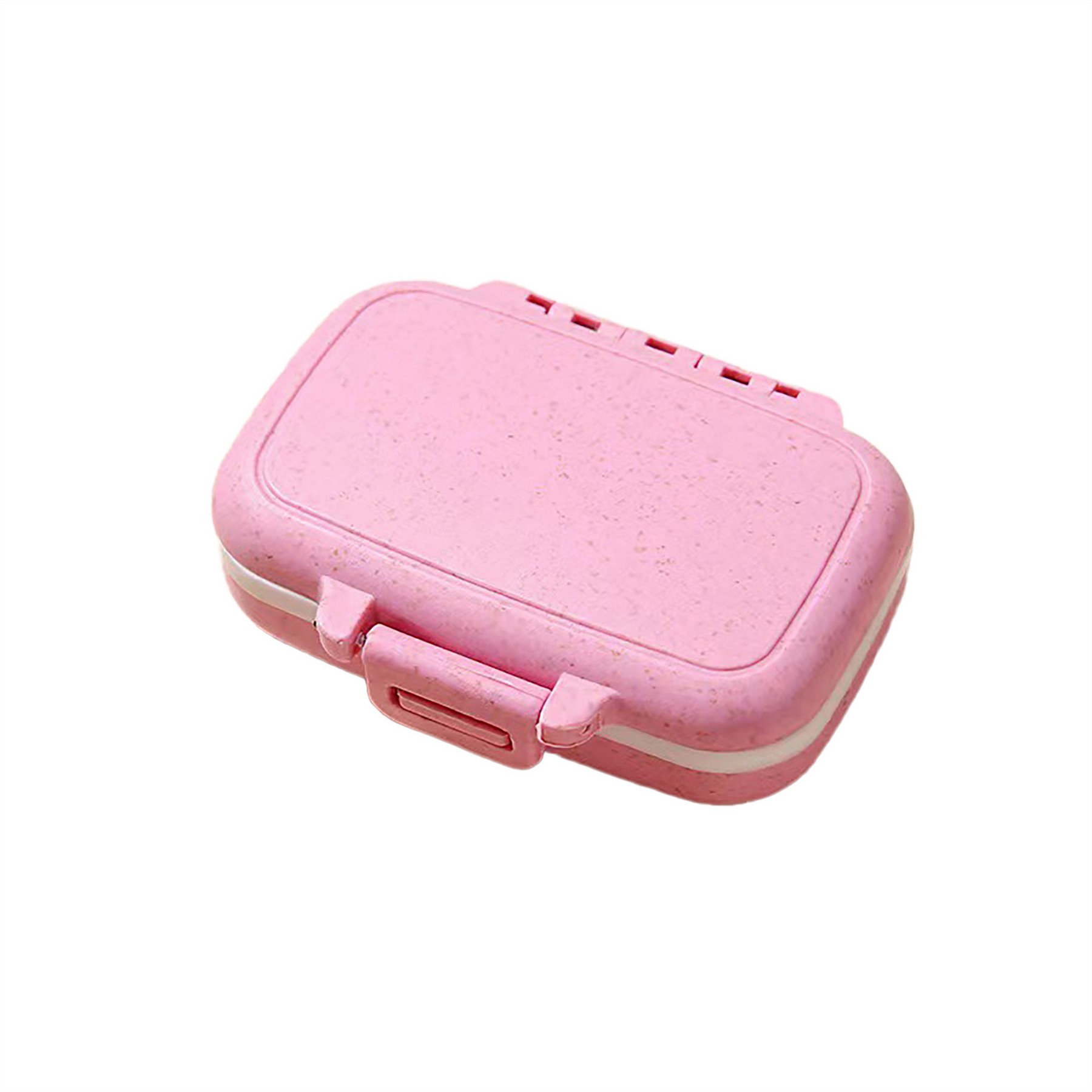 3 Compartments Wheat Straw Travel Pill Box 3