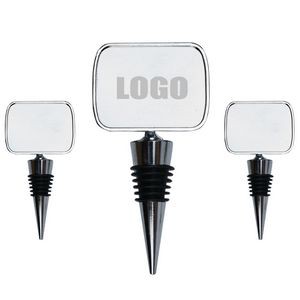 Stylish Round Angle Rectangle Design Wine Bottle Stopper 5