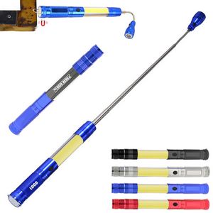 Magnetic Telescope Flashlight With Side Lamp And Adjustable Head 19