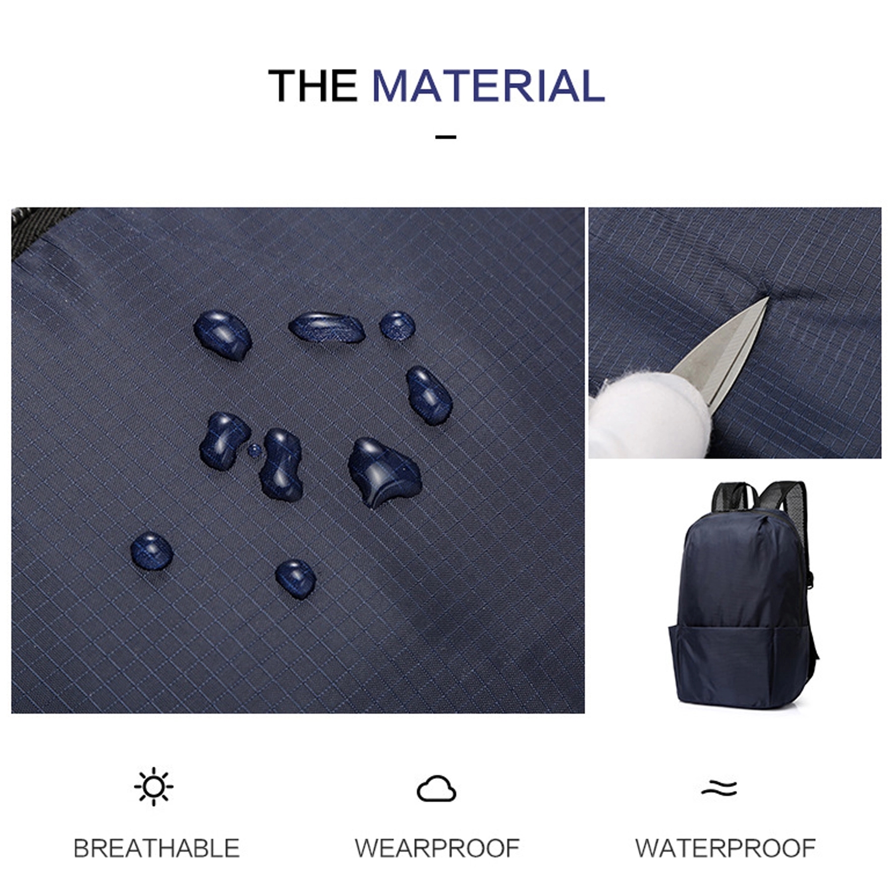 Lightweight Foldable Backpack Water Resistant Travel Hiking 10