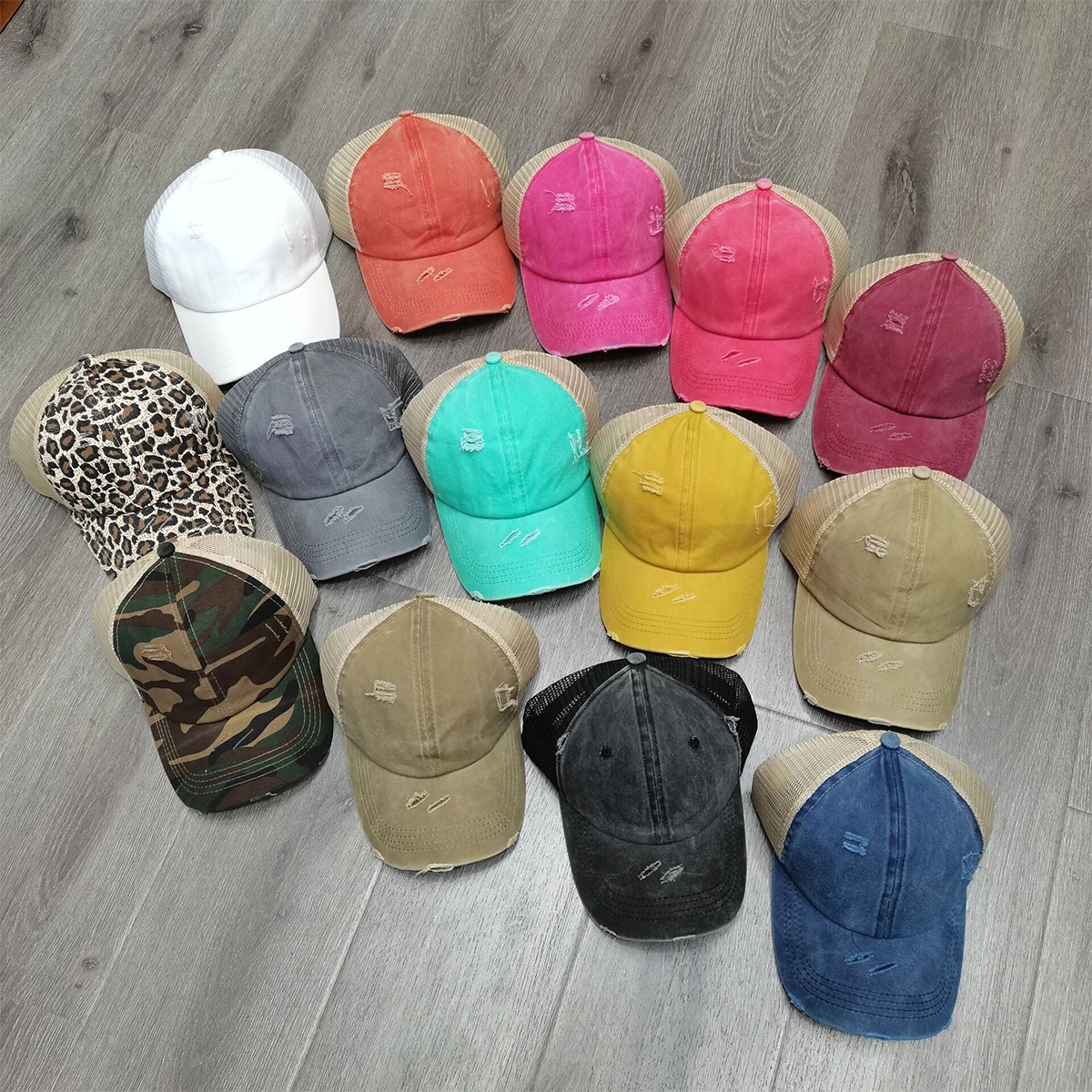 Criss Cross Ponytail Baseball Cap 2