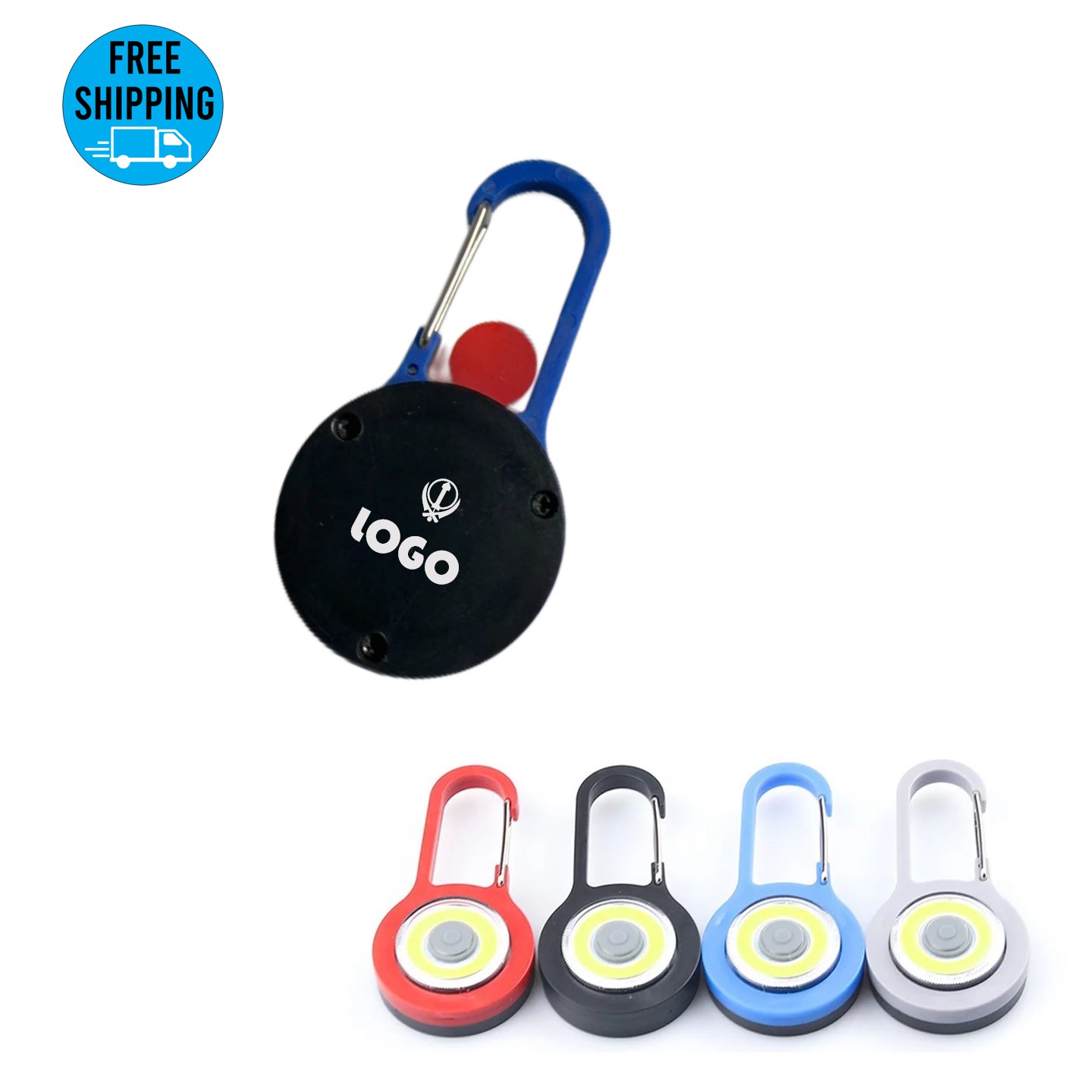COB Carabiners flashlight/Pocket Torch Lamp 3