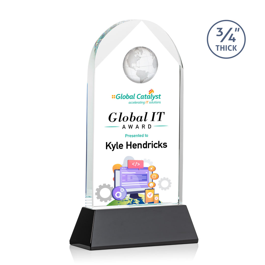 Blake Globe VividPrint™ Award on Newhaven - Black 5