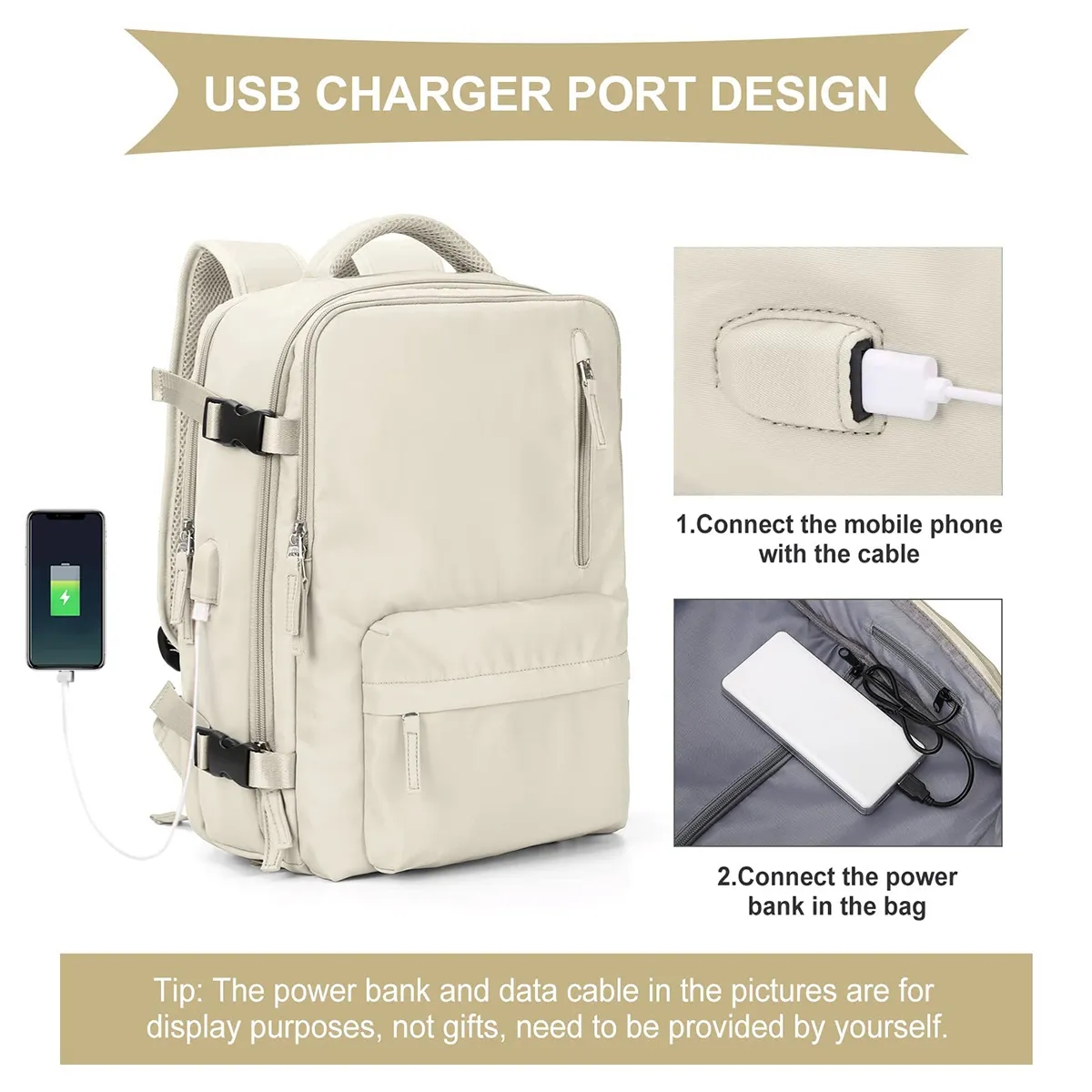 Waterproof Large Travel Backpack 6