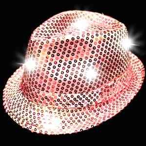 Sequin LED Fedoras 13