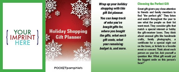 POCKET PAMPHLET - Holiday Shopping Pocket Pamphlet 2