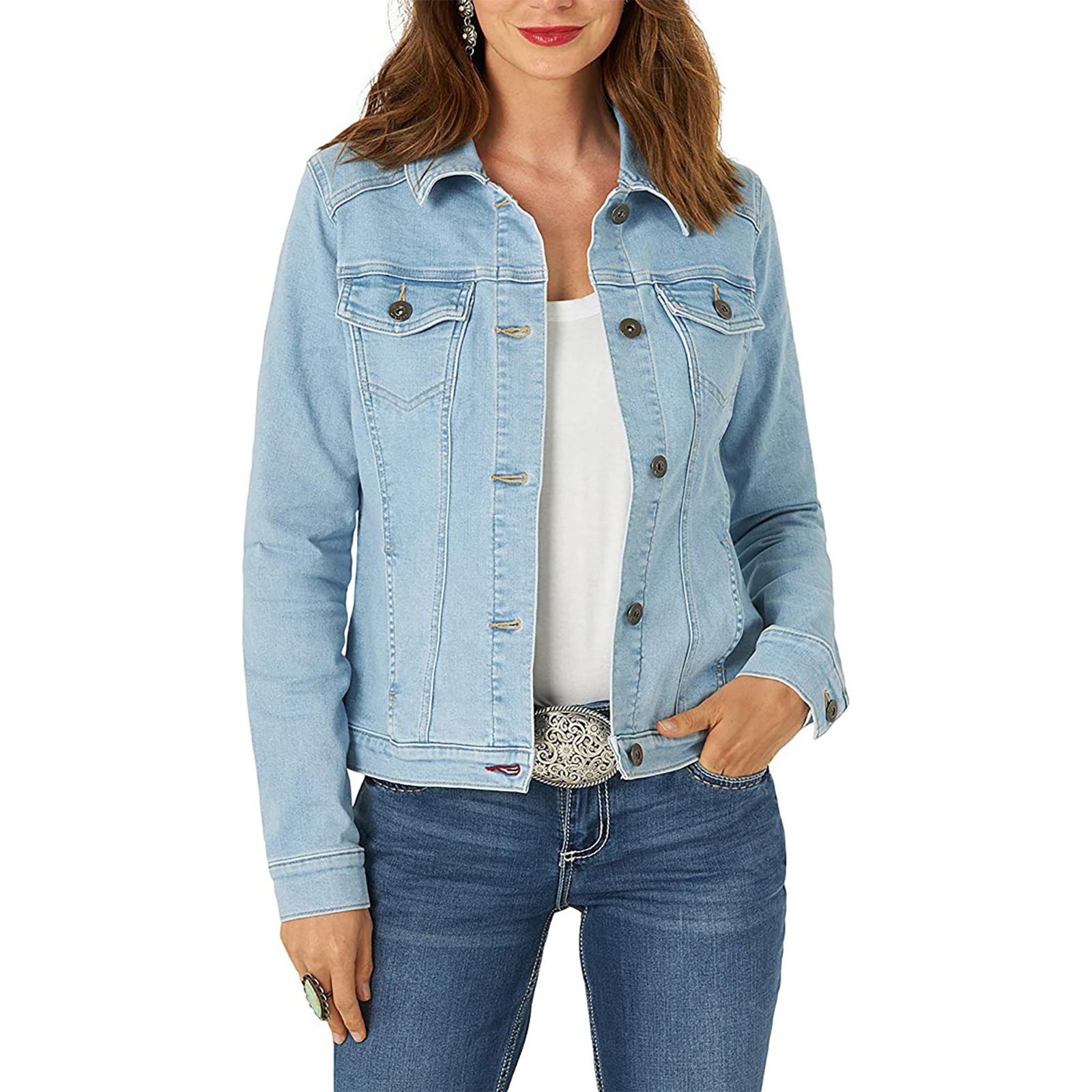 Women's Stretch Denim Jacket 1