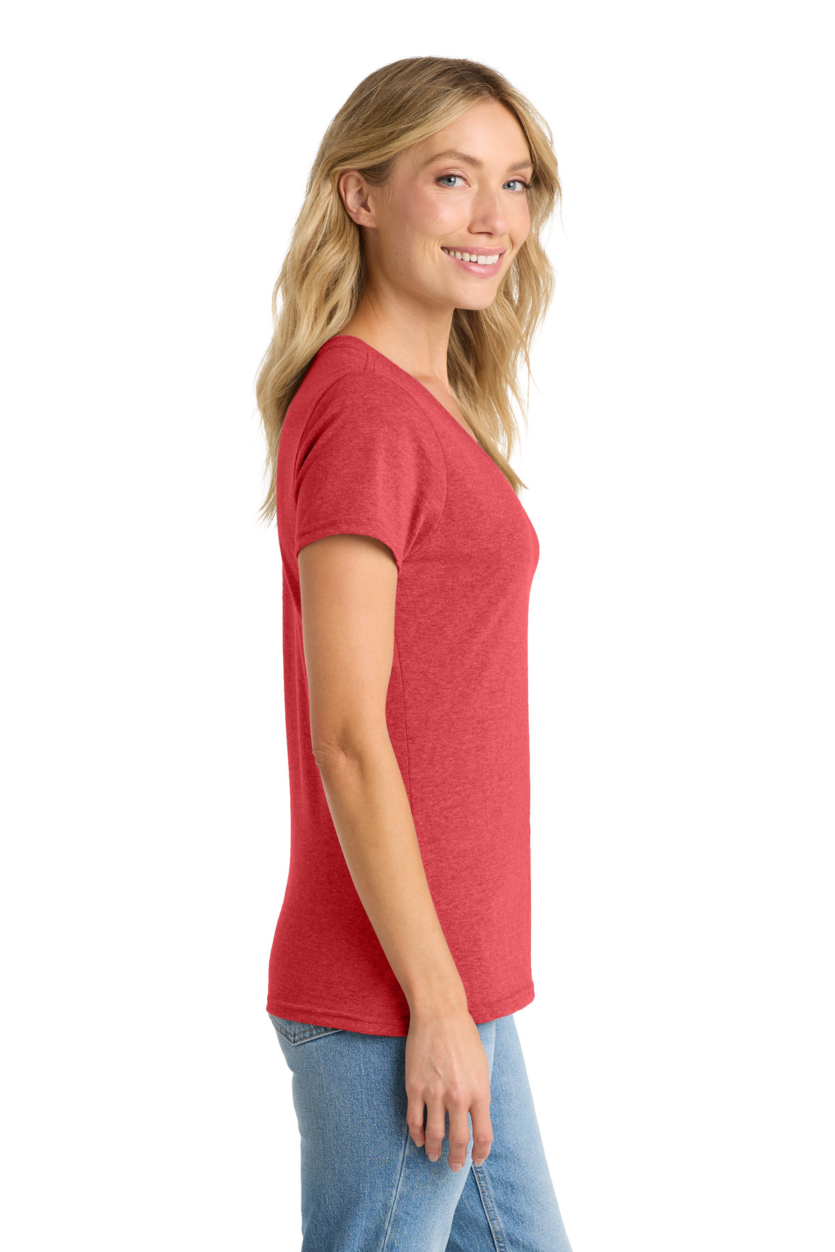 Port & Co Women's Fan Favorite Blend V-Neck Tee. LPC455V 67