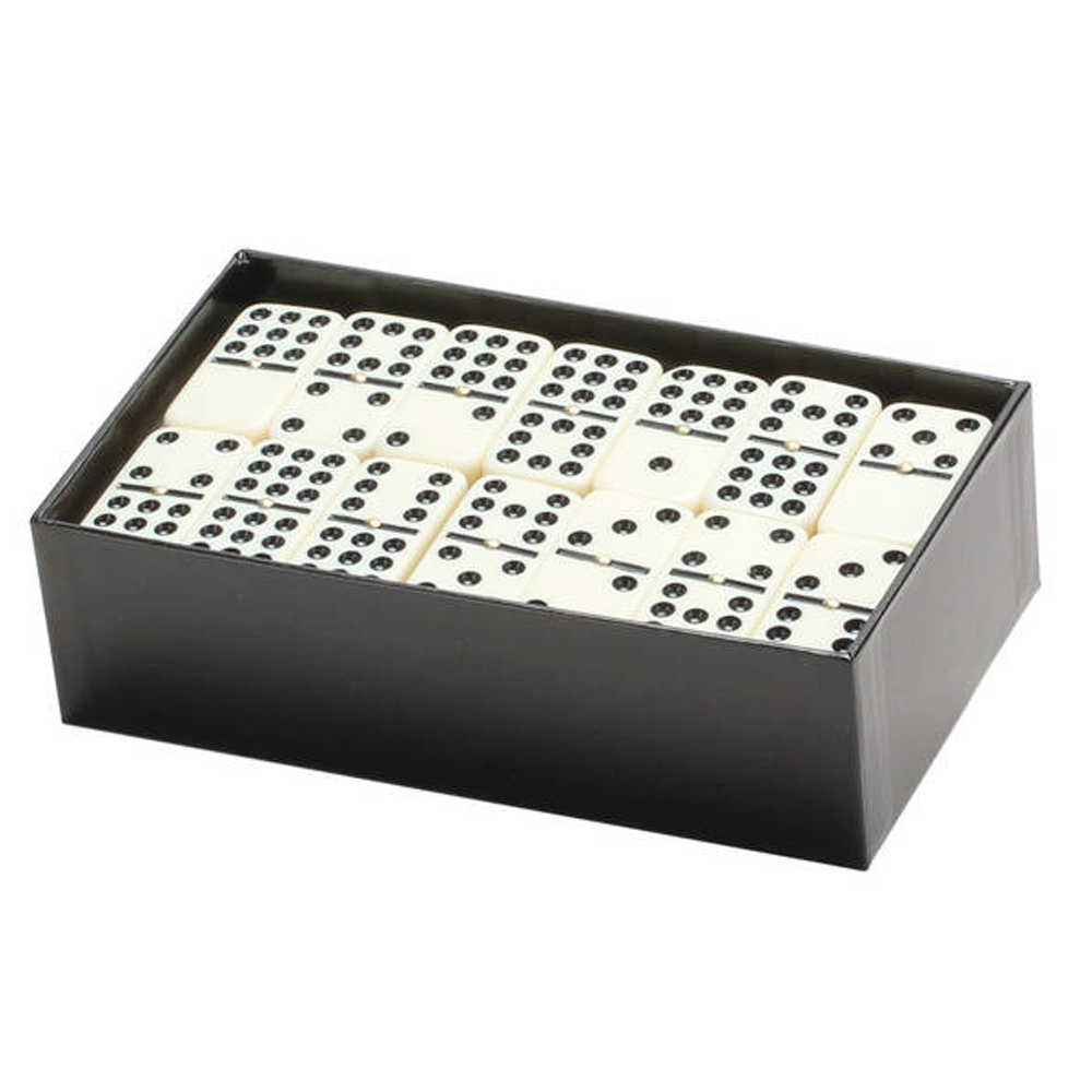 DOUBLE 9 JUMBO DOMINOES 2 PC SET w/ SPINNER. 3