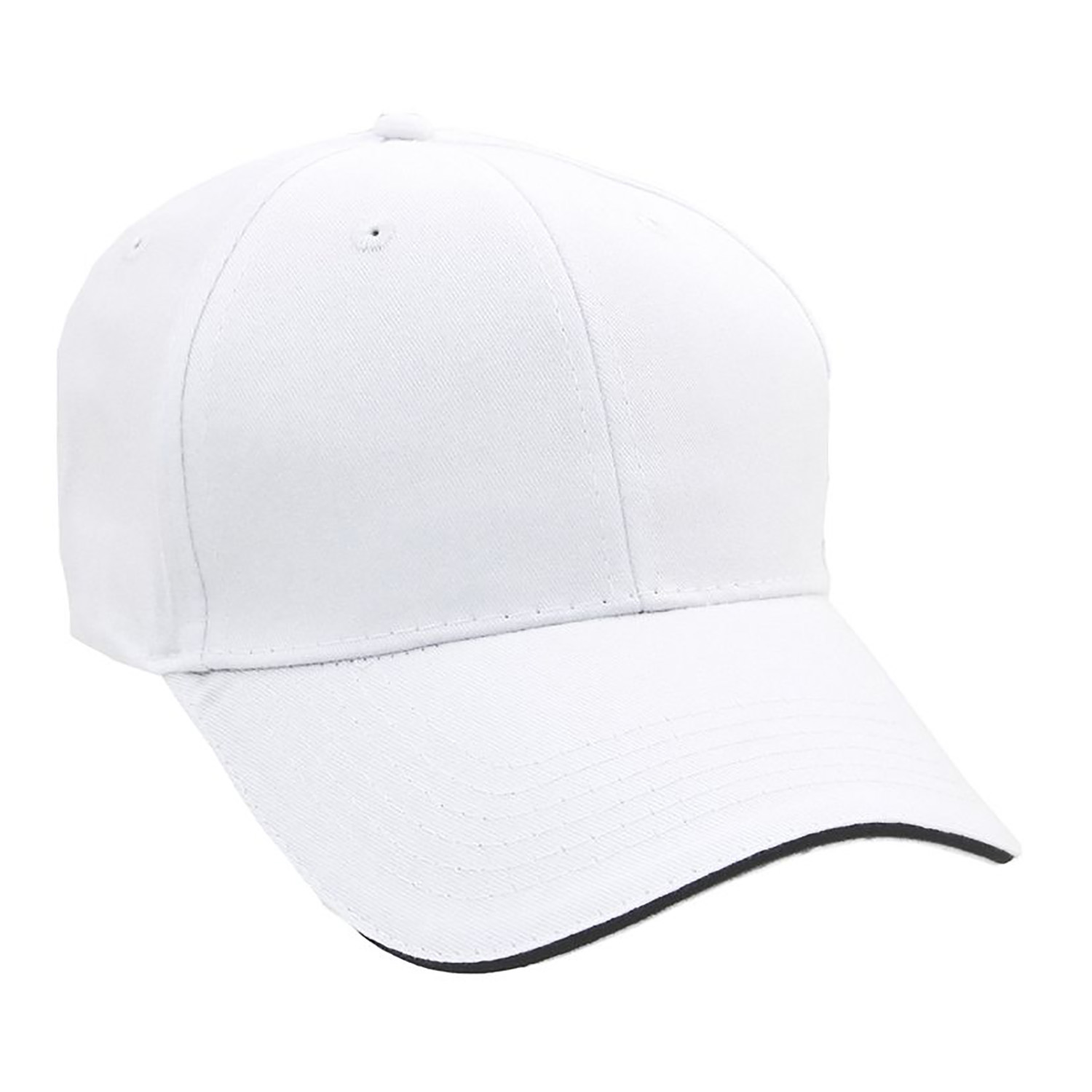 Brushed Cotton Twill Cap w/Sandwich Bill 35