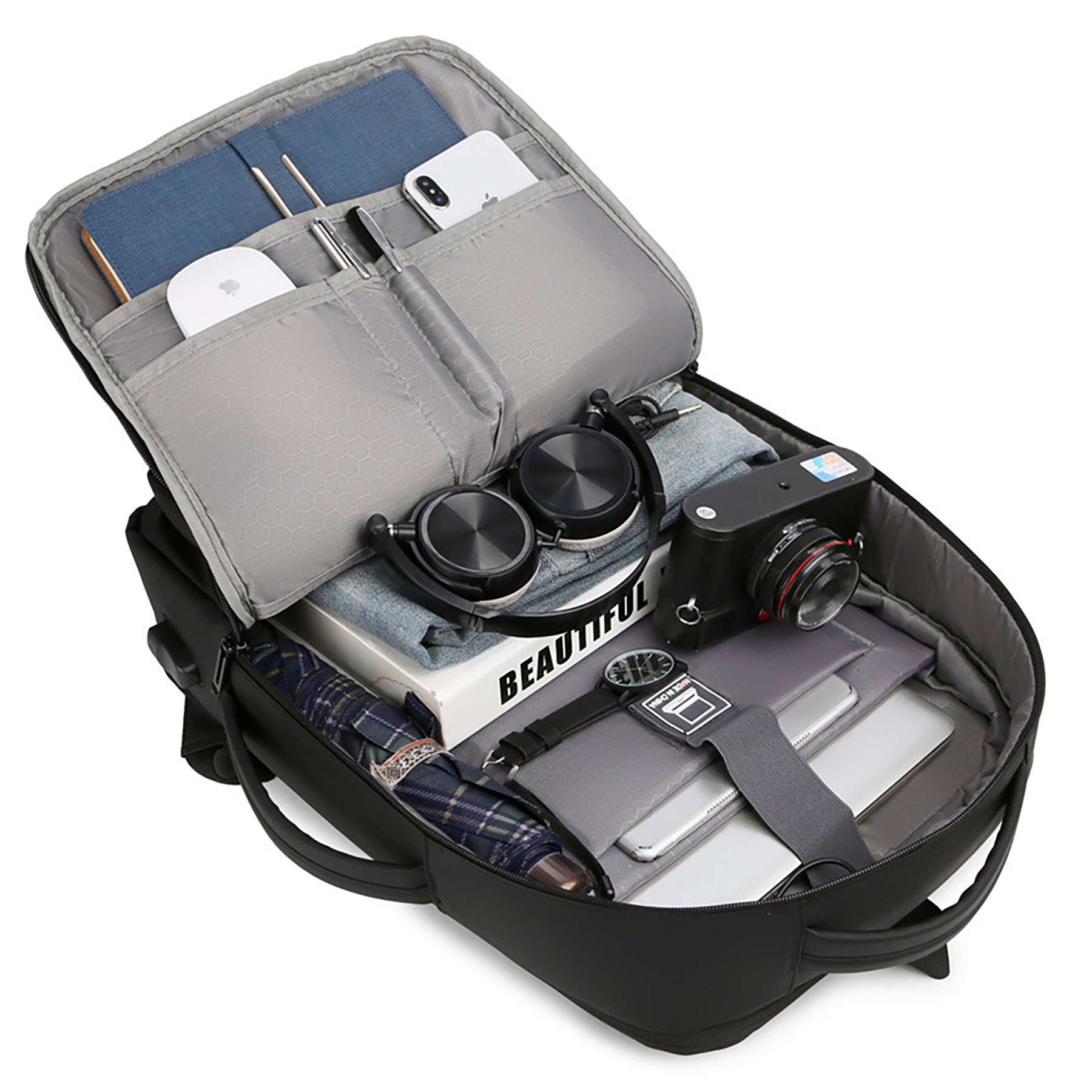 Durable Laptops Backpack with USB Charging Port 3