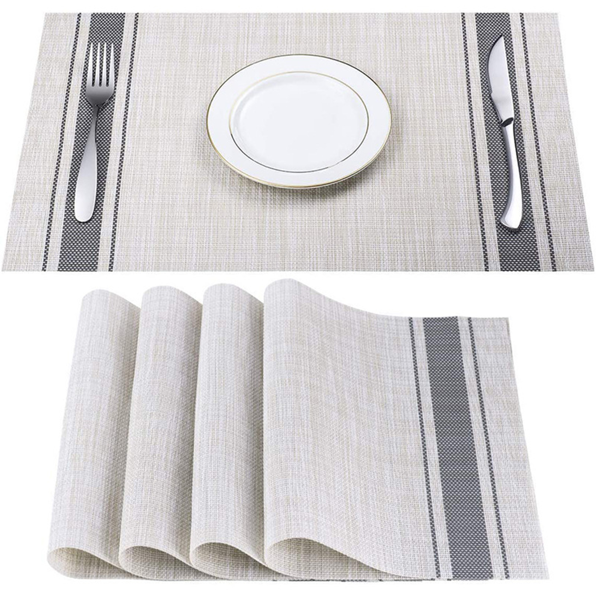 Cross Weave Woven Vinyl Place Mat 2