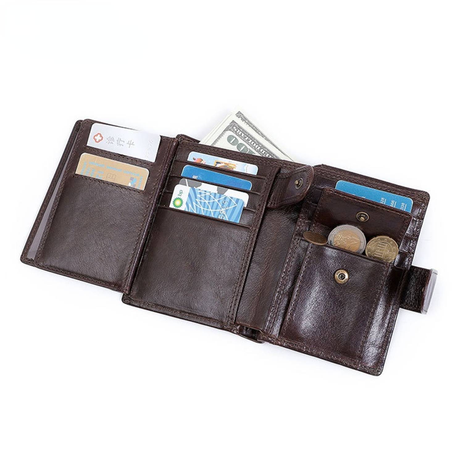 Genuine Leather RFID Wallet 4